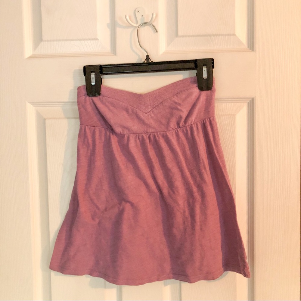 Lavender American eagle strapless top size medium